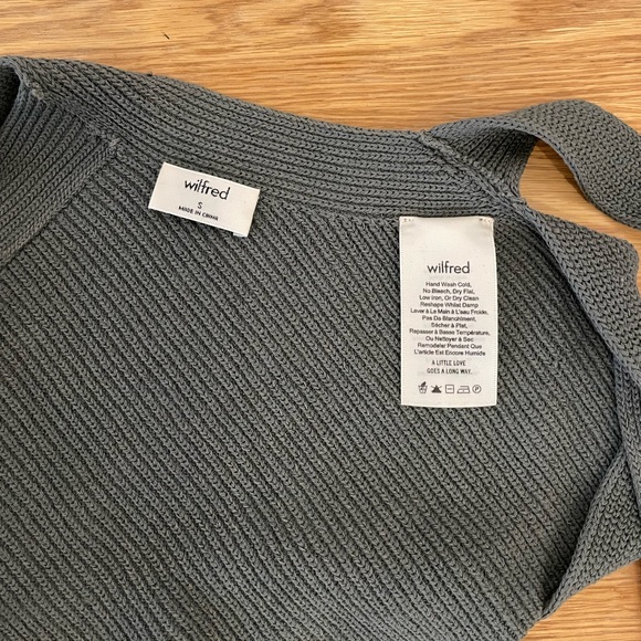 Aritzia Cayenne Knit Crop Top in Sage - Picture 4 of 6